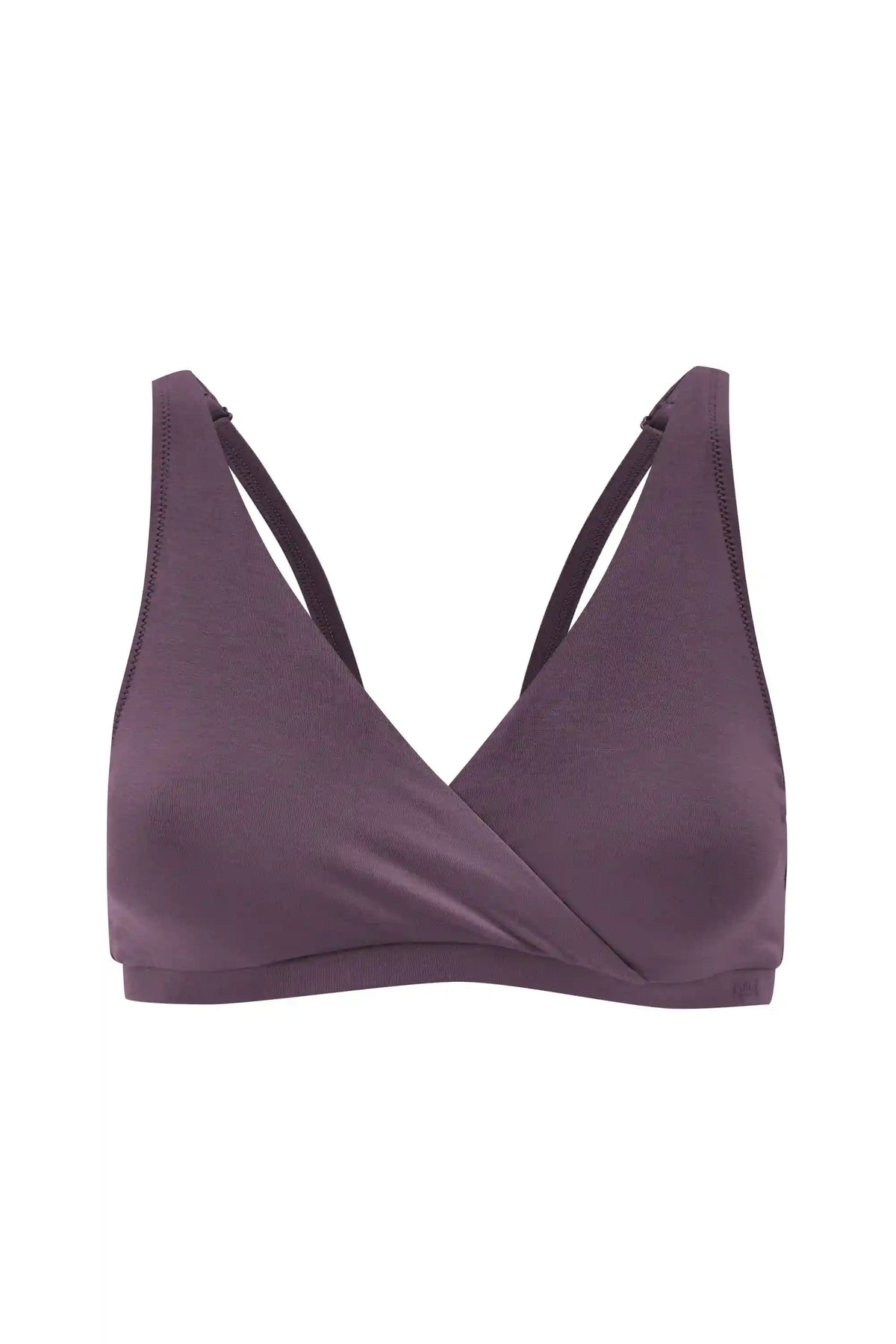 Women's Cross Front Bralette in Currant