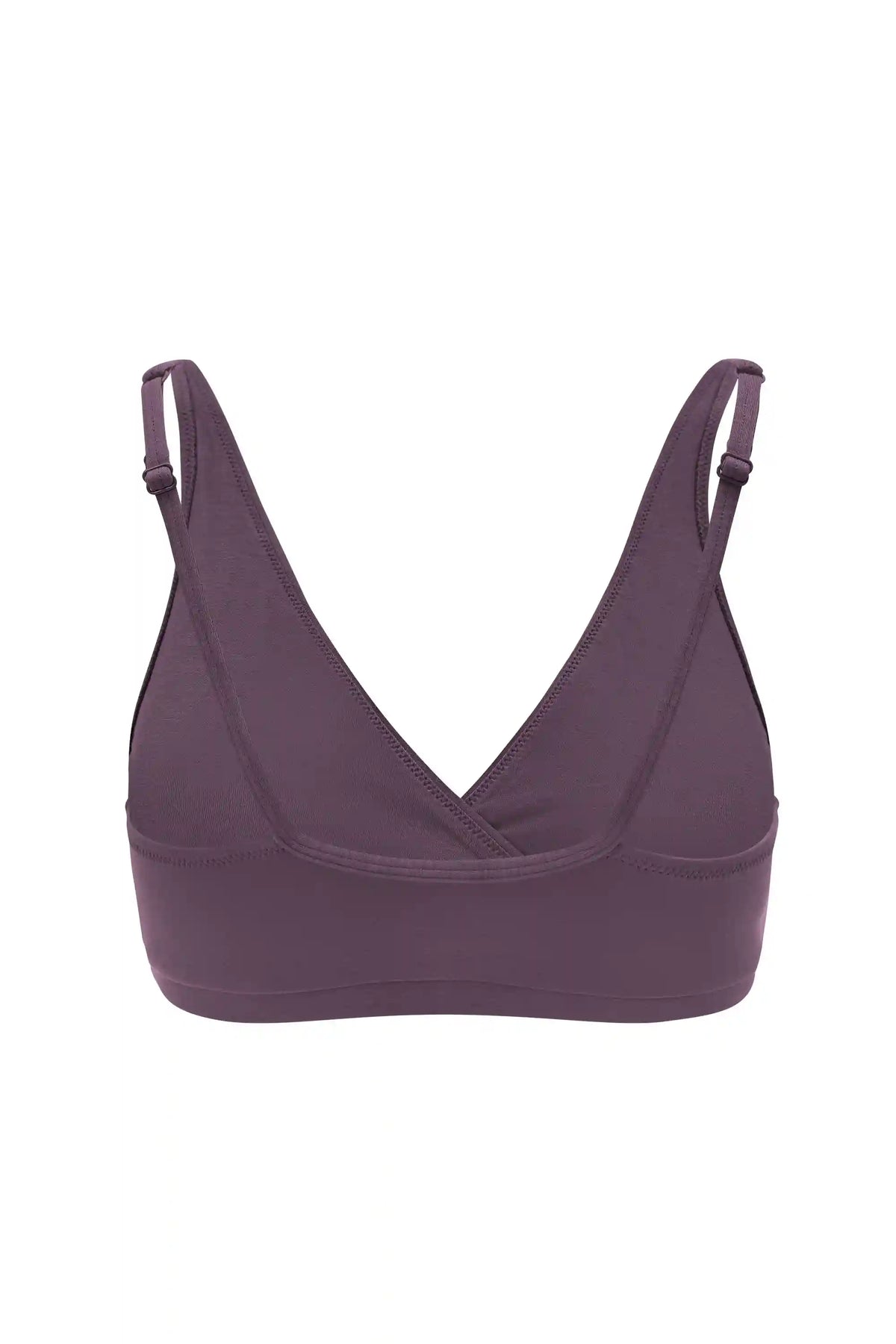 Women's Cross Front Bralette in Currant