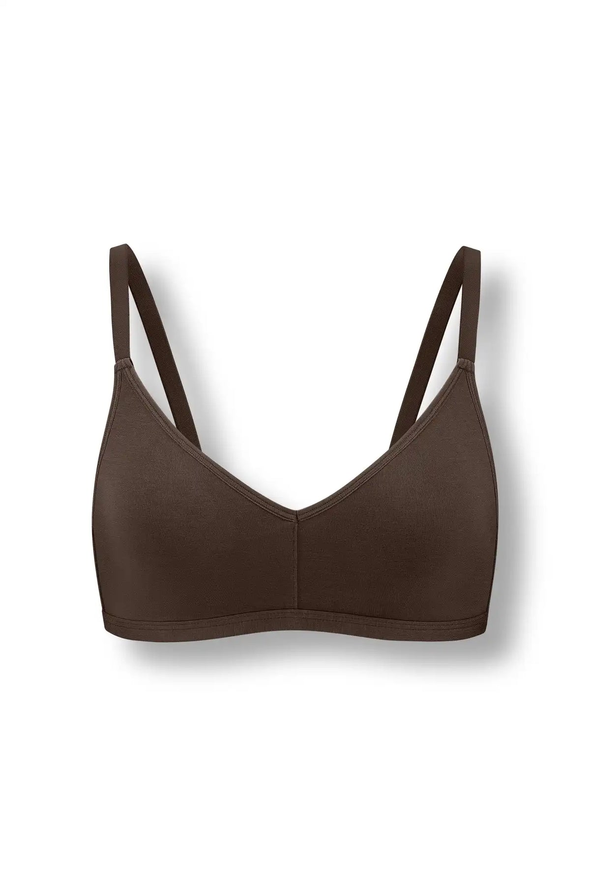 Women's V-Neck Bra in Toffee