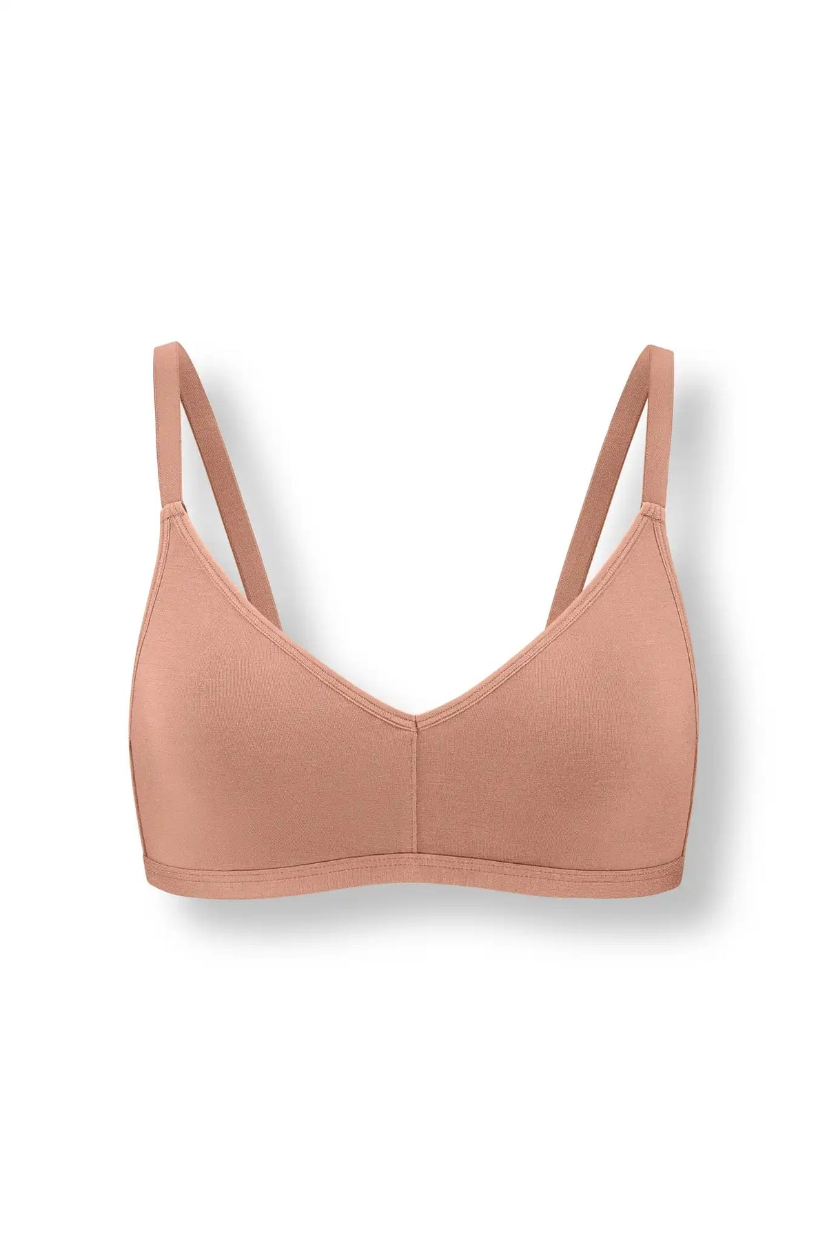Women's V-Neck Bra in Latte