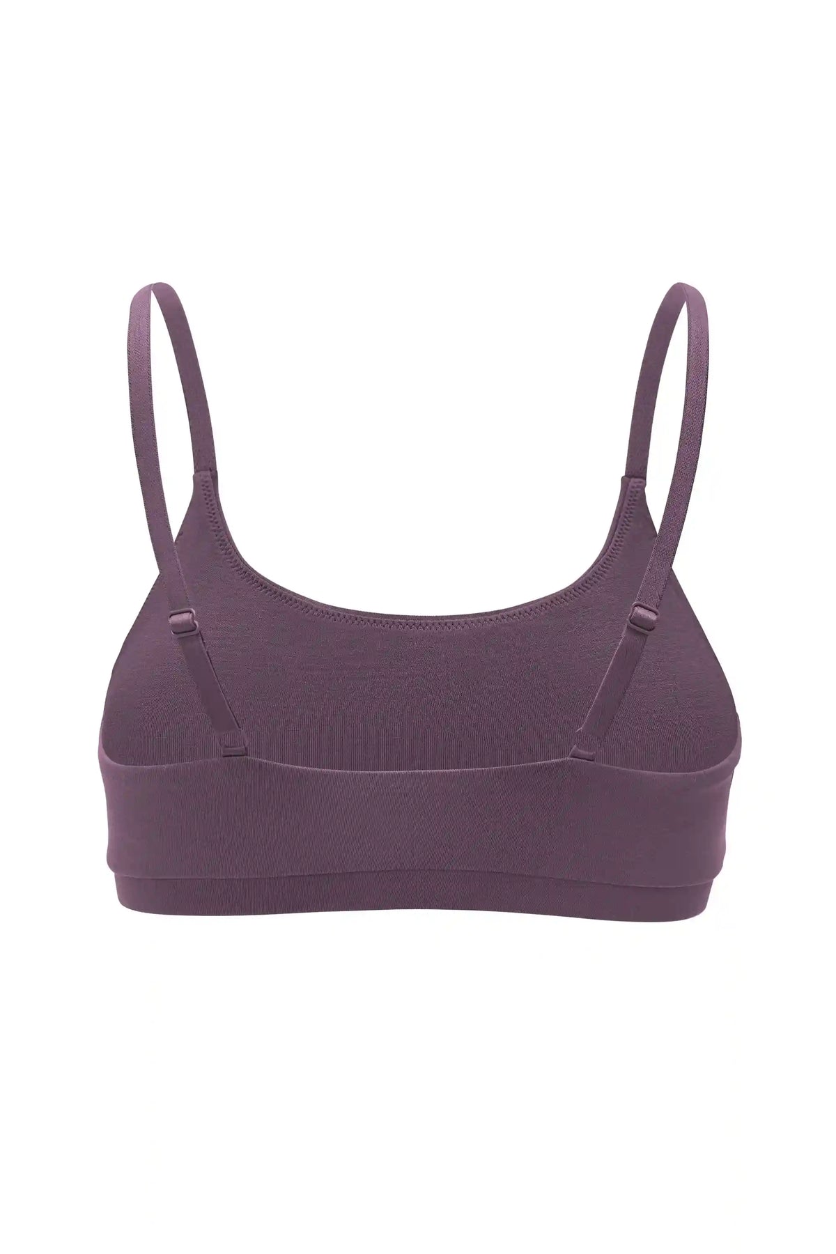 Women's Scoop Neck Bralette in Currant