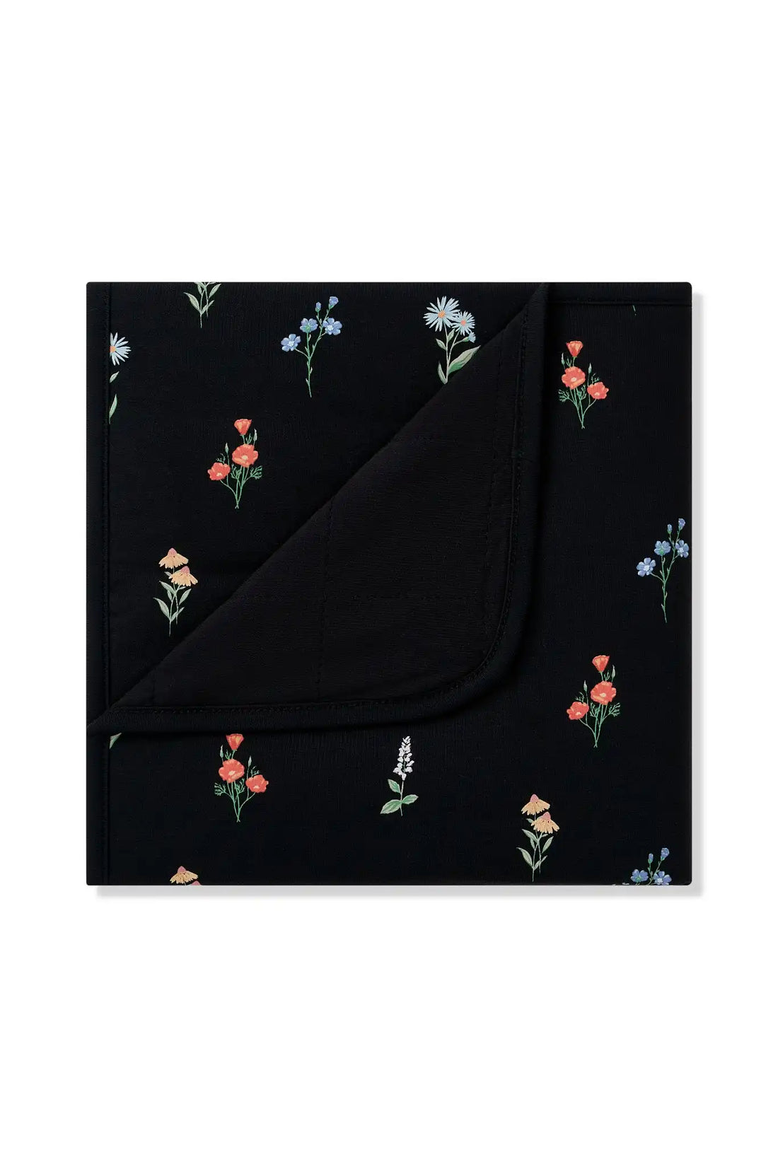 Baby Blanket in Midnight Wildflower 1.0
