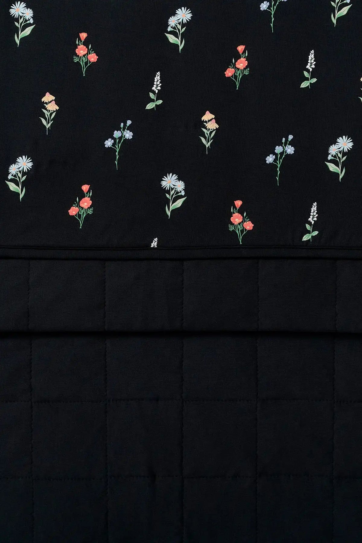 Baby Blanket in Midnight Wildflower 1.0