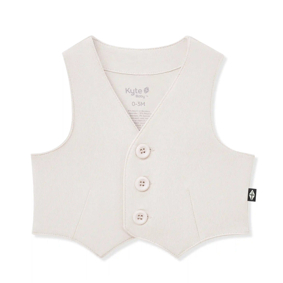 Tuxedo Vest in Oat