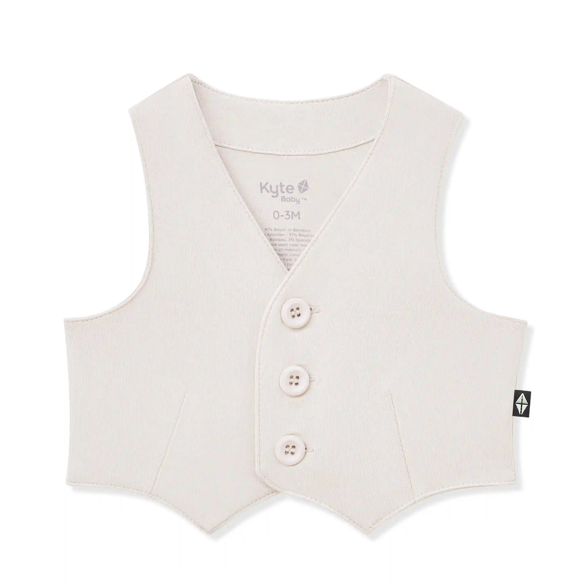 Tuxedo Vest in Oat