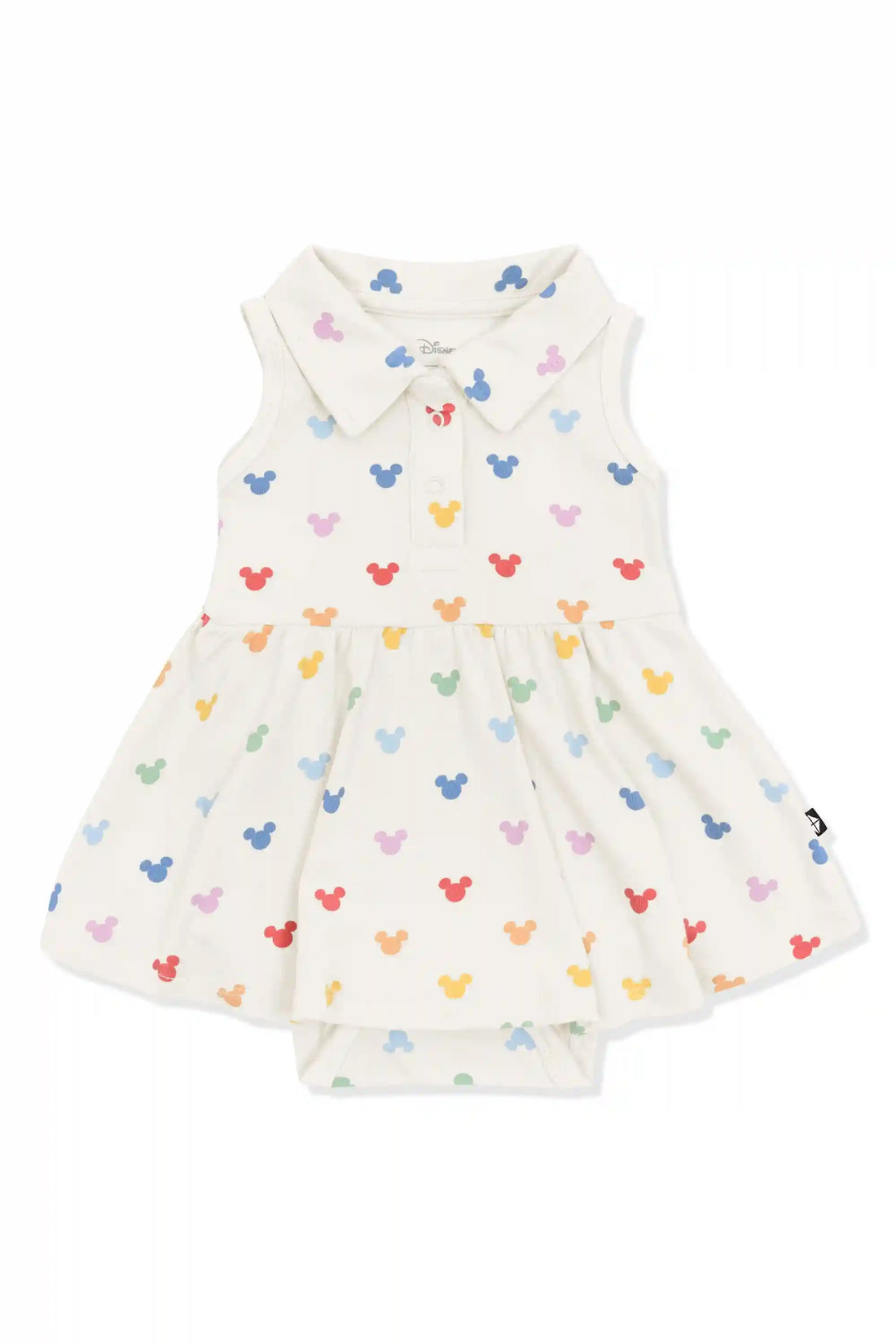 Polo Bodysuit Dress in Pastel Mickey Mouse
