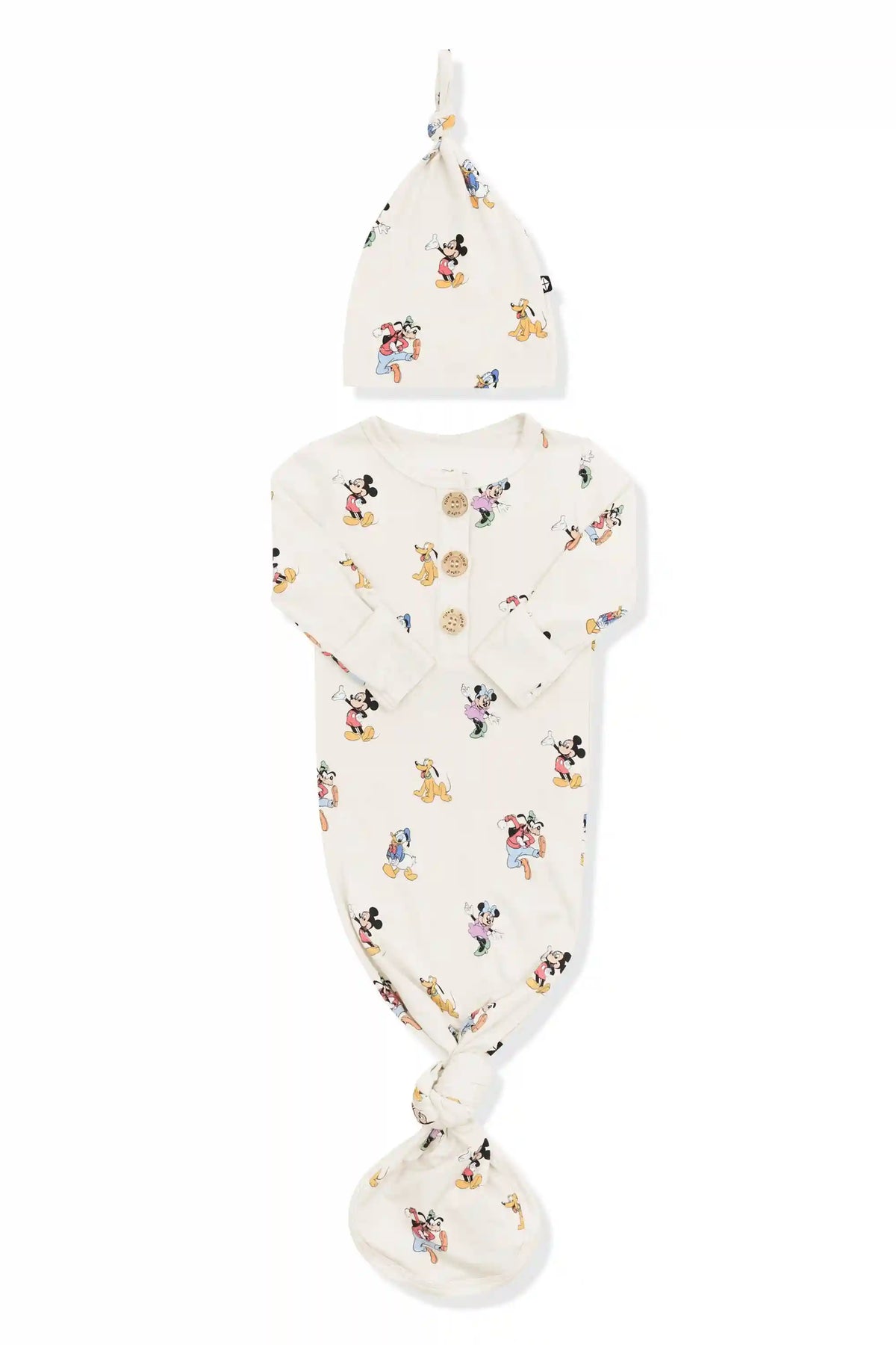 Knotted Day Gown with Hat Set in Mickey Mouse and Friends