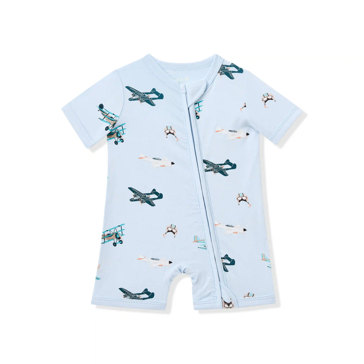 Zipper Shortall Romper in Take Off