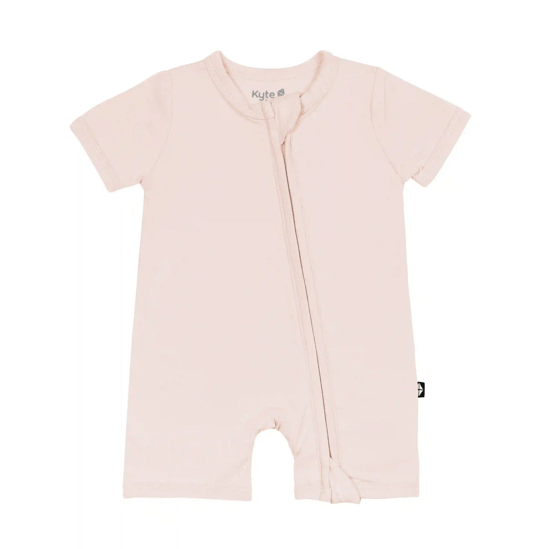 Zippered Shortall Romper in Blush