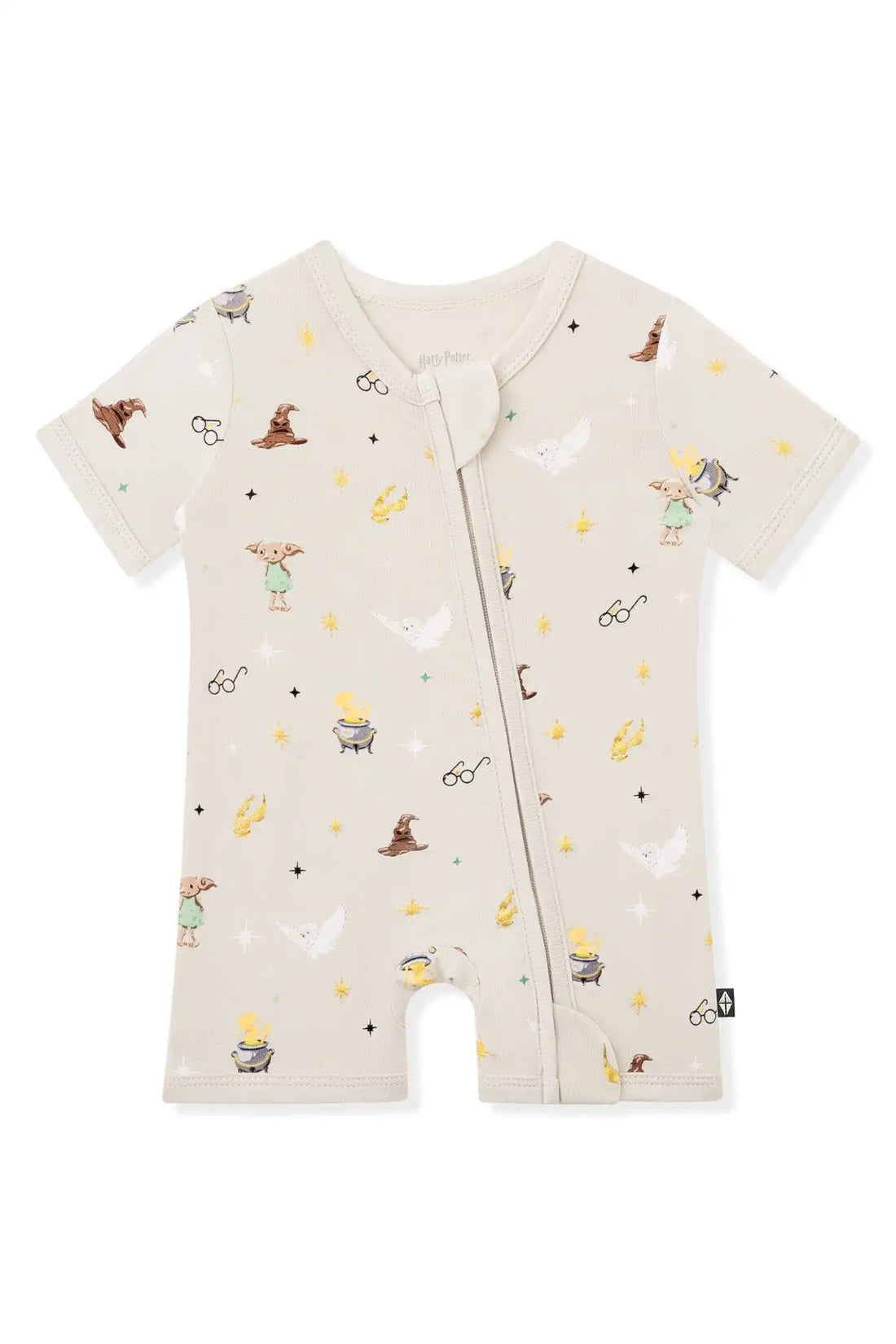 Zipper Shortall Romper in Starry Icon