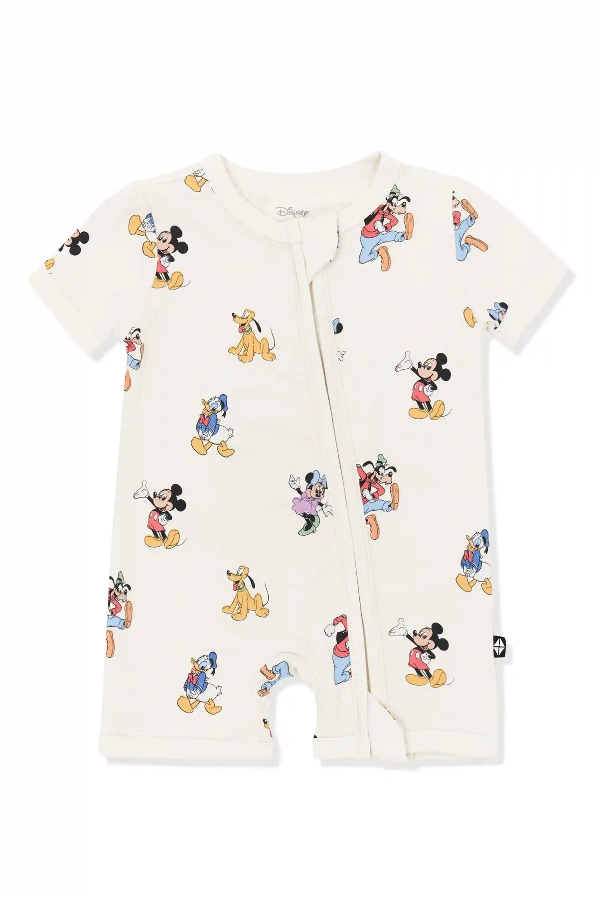 Zipper Shortall Romper in Mickey Mouse and Friends