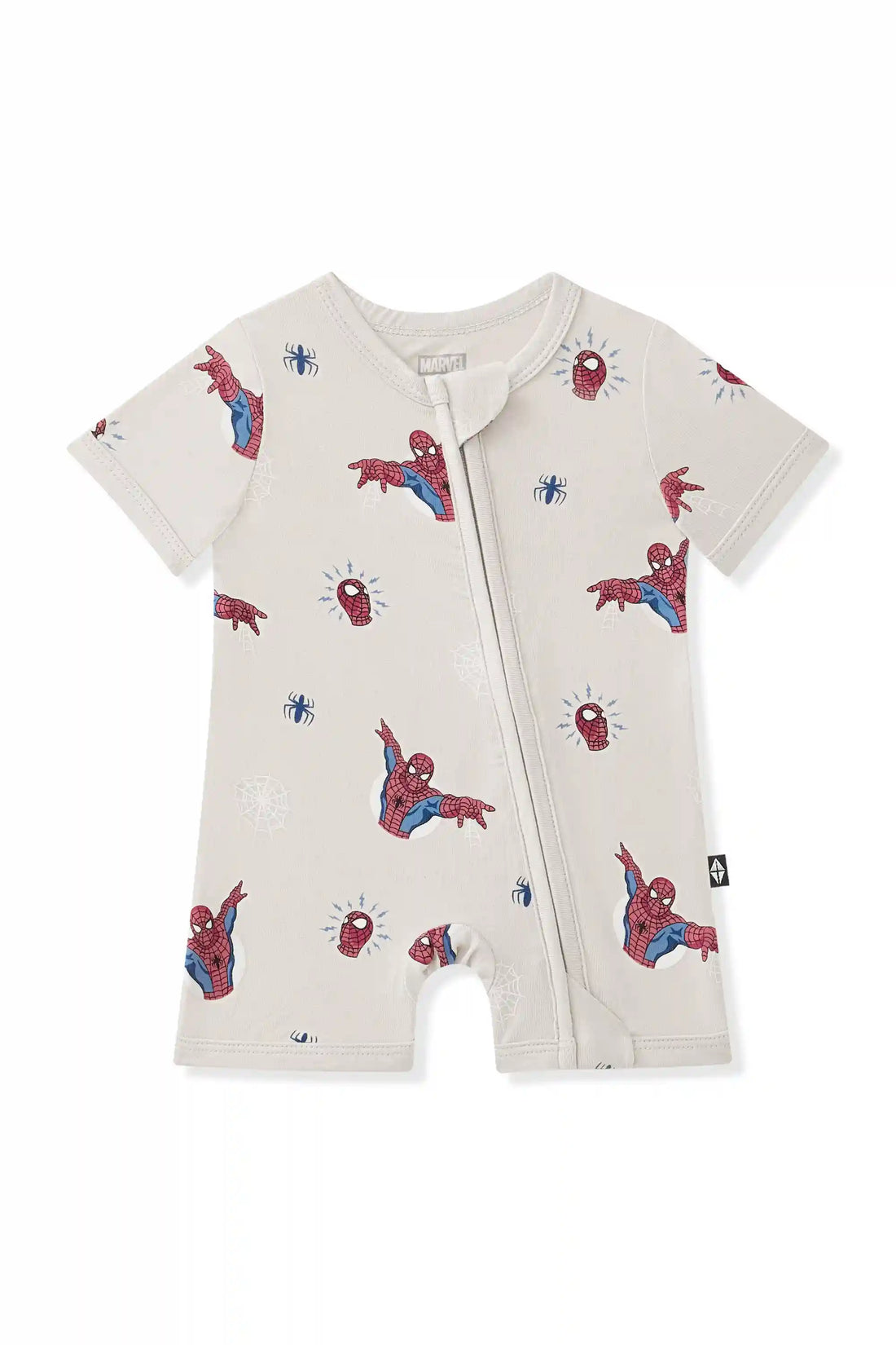 Zipper Shortall Romper in Spider-Man