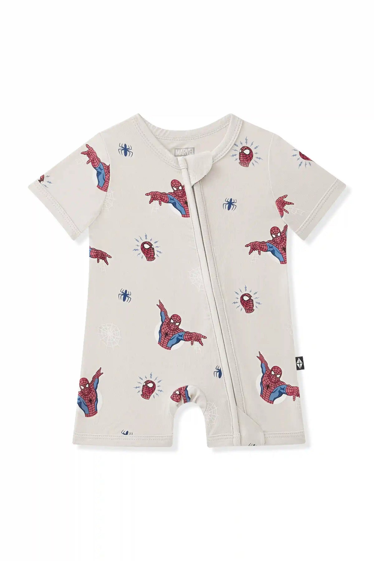 Zipper Shortall Romper in Spider-Man