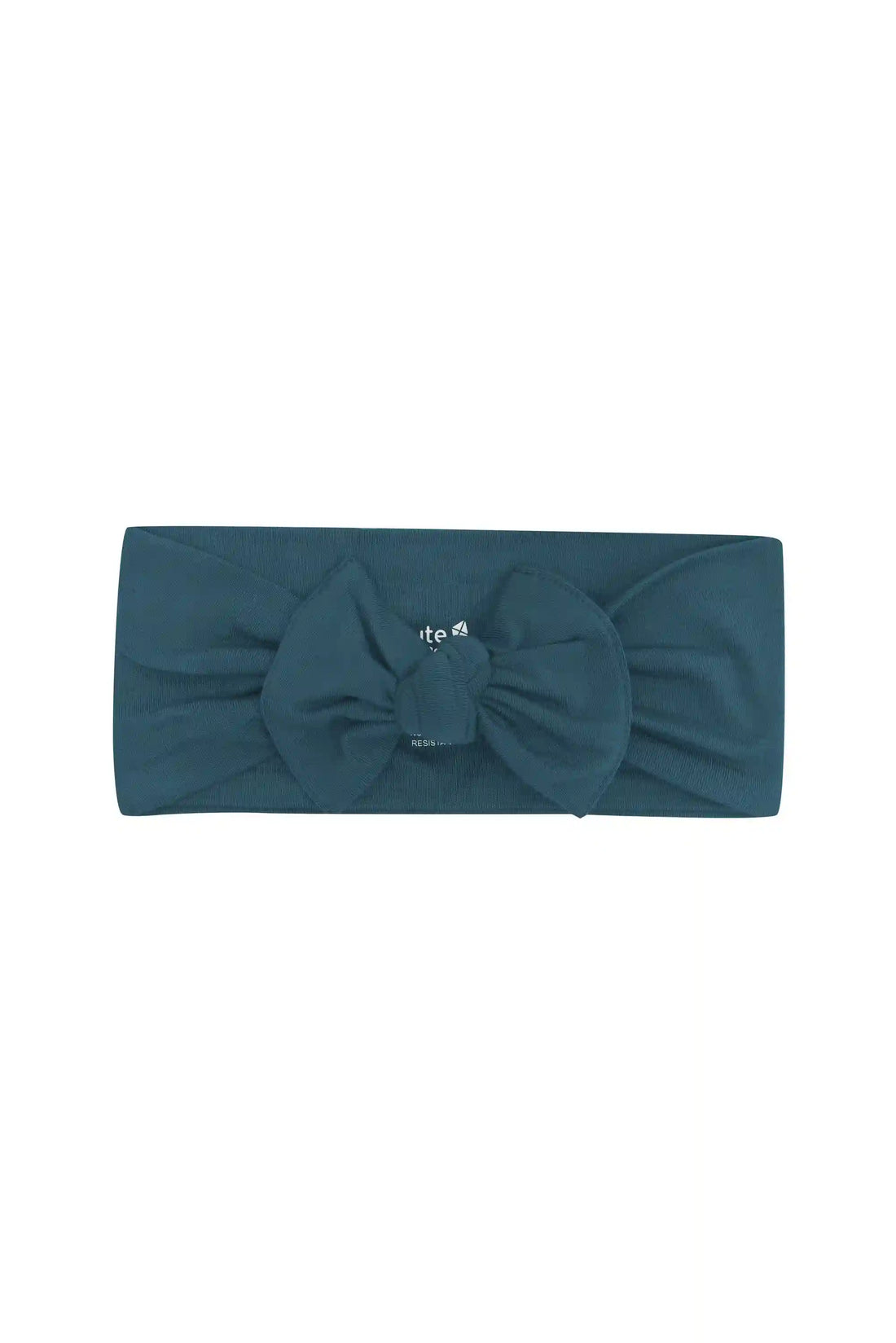 Knotted Bow Headband in Atlantic