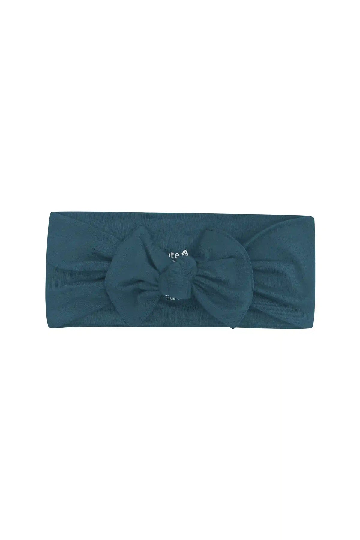 Knotted Bow Headband in Atlantic