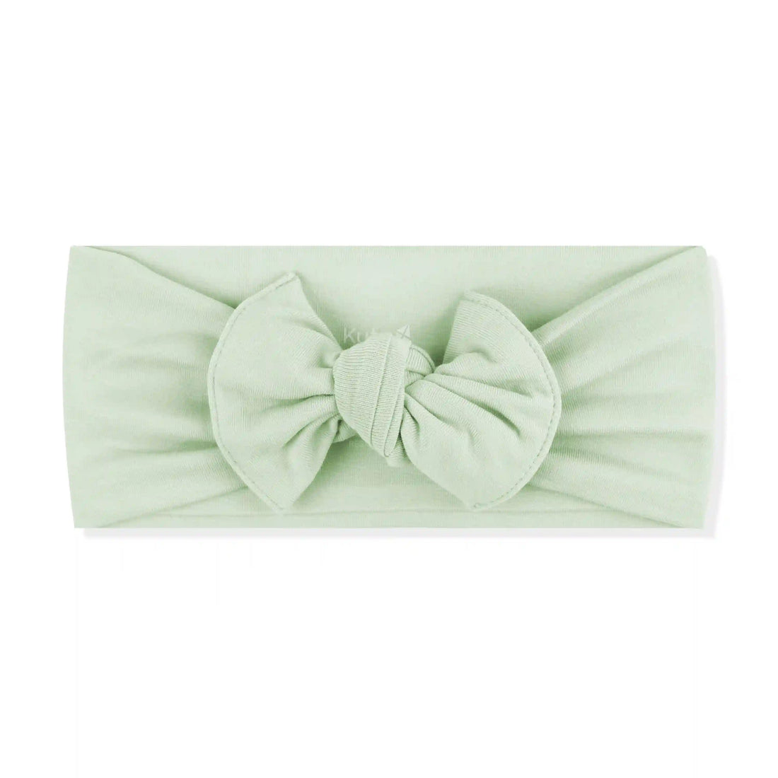Knotted Bow Headband in Basil