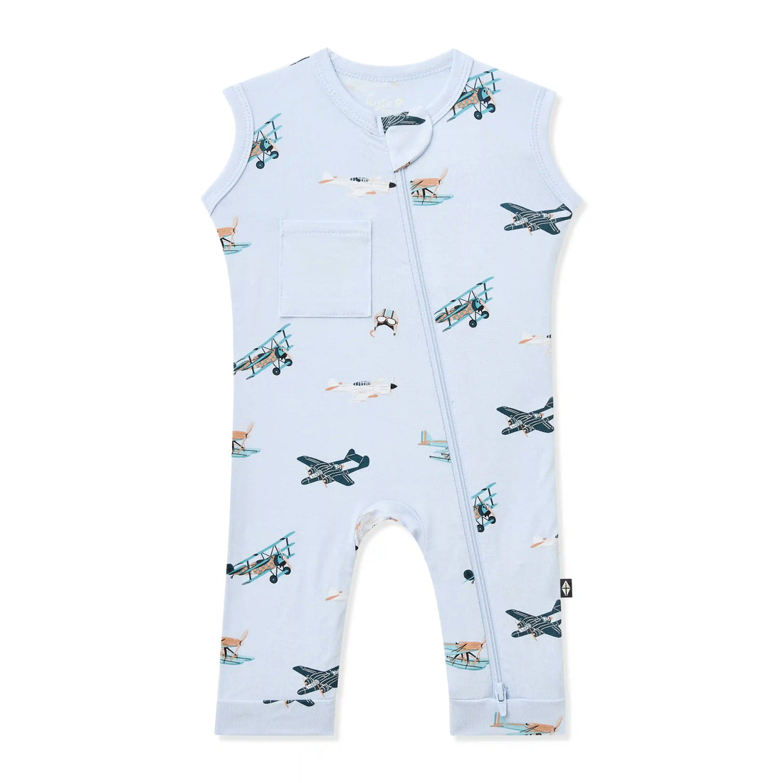 Zippered Sleeveless Romper in Take Off