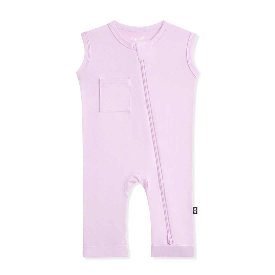 Zippered Sleeveless Romper in Thistle