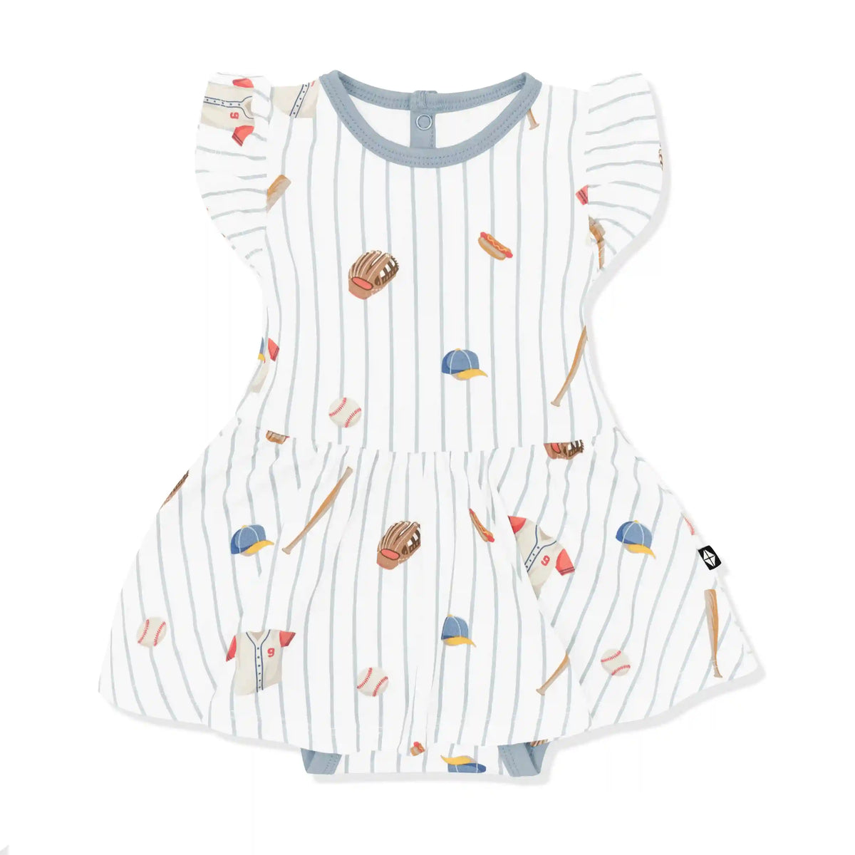 Twirl Bodysuit Dress in Home Run