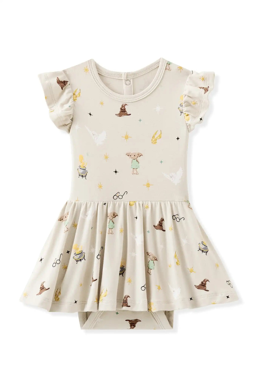 Twirl Bodysuit Dress in Starry Icon