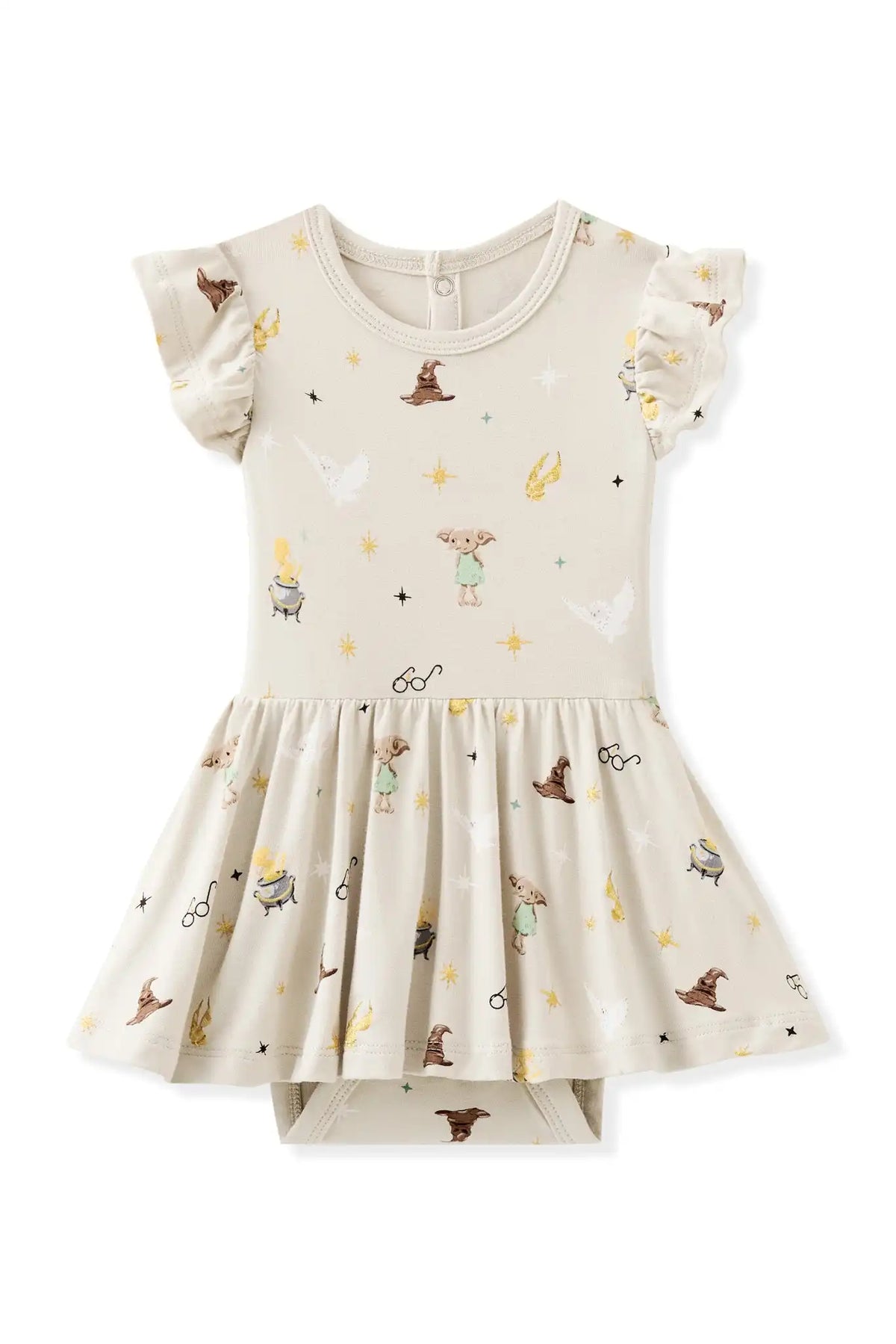 Twirl Bodysuit Dress in Starry Icon