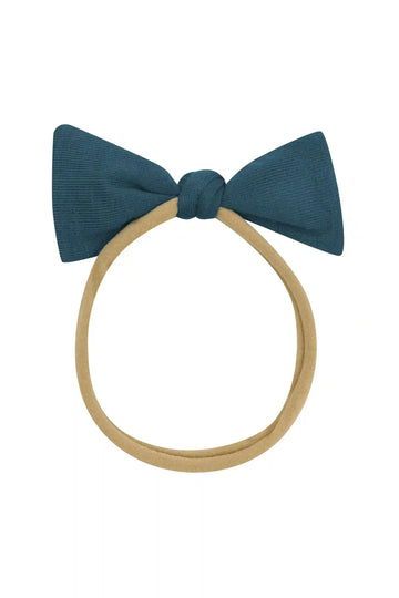 Tiny Nylon Bow in Atlantic