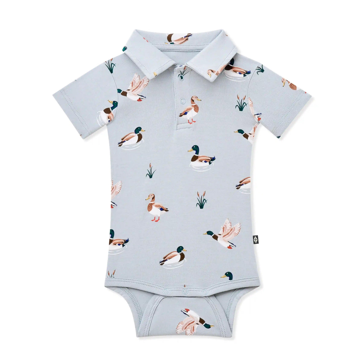 Polo Bodysuit in Mallard Duck