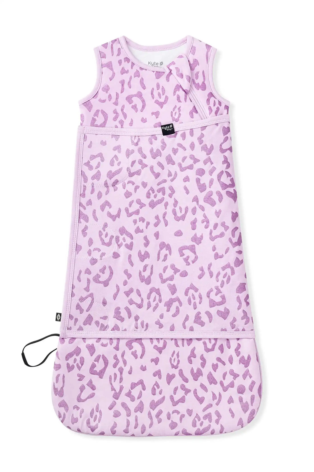 Sleep Bag Swaddler in Thistle Leopard 1.0