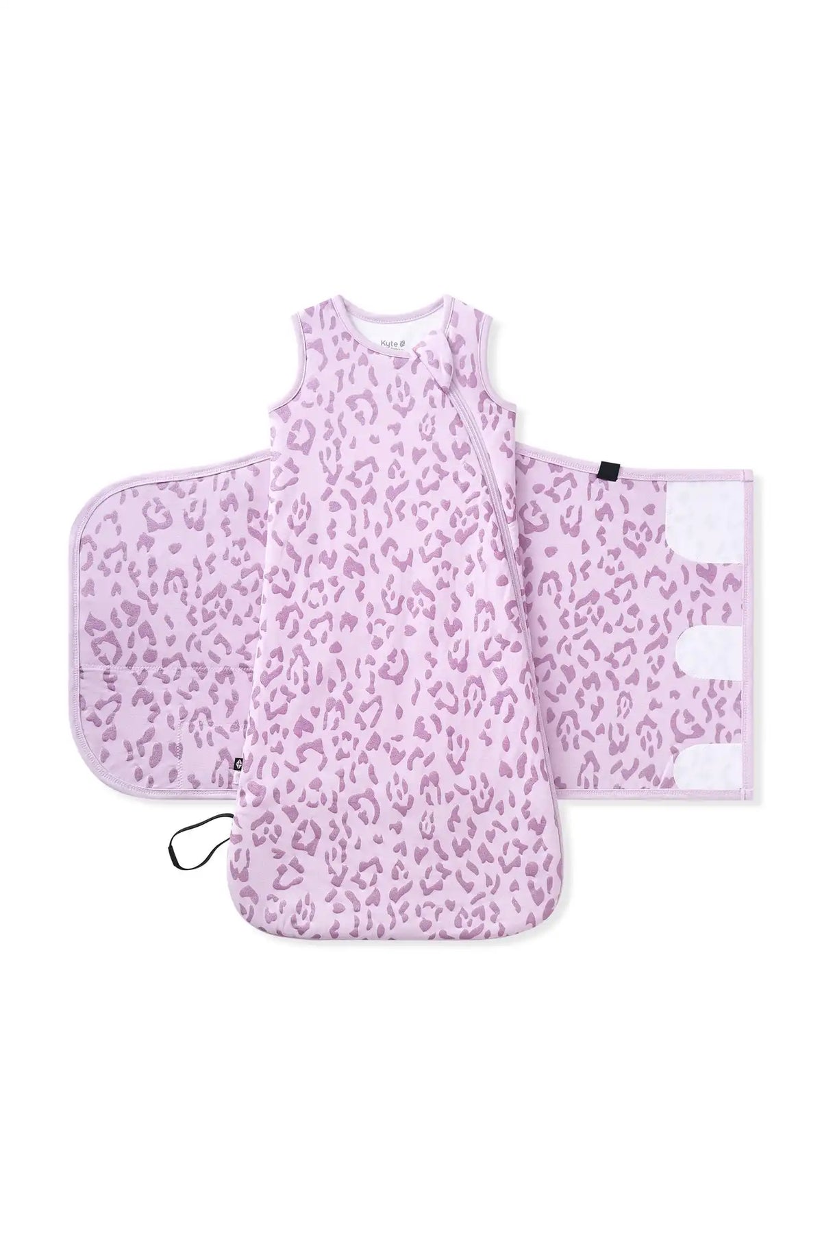 Sleep Bag Swaddler in Thistle Leopard 1.0