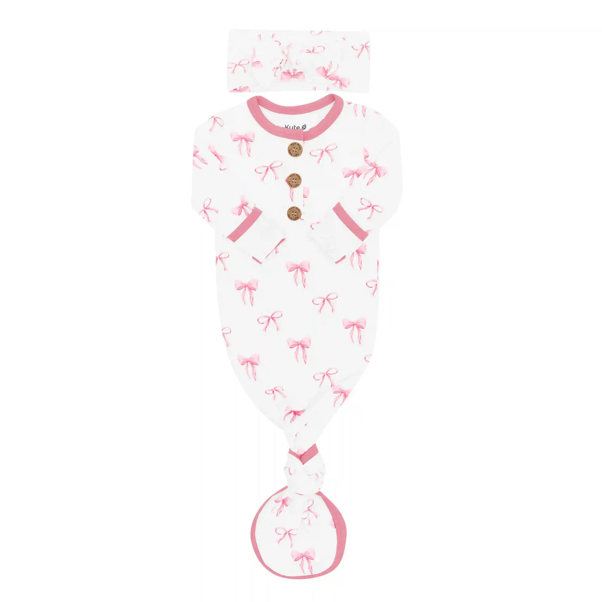 Knotted Day Gown with Bow Set in Bow