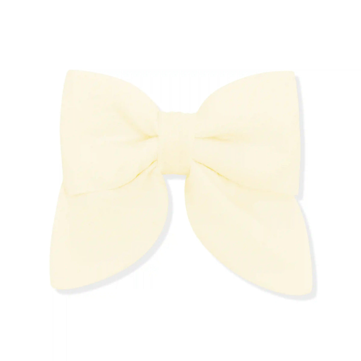 Medium Alligator Clip Bow in Chamomile