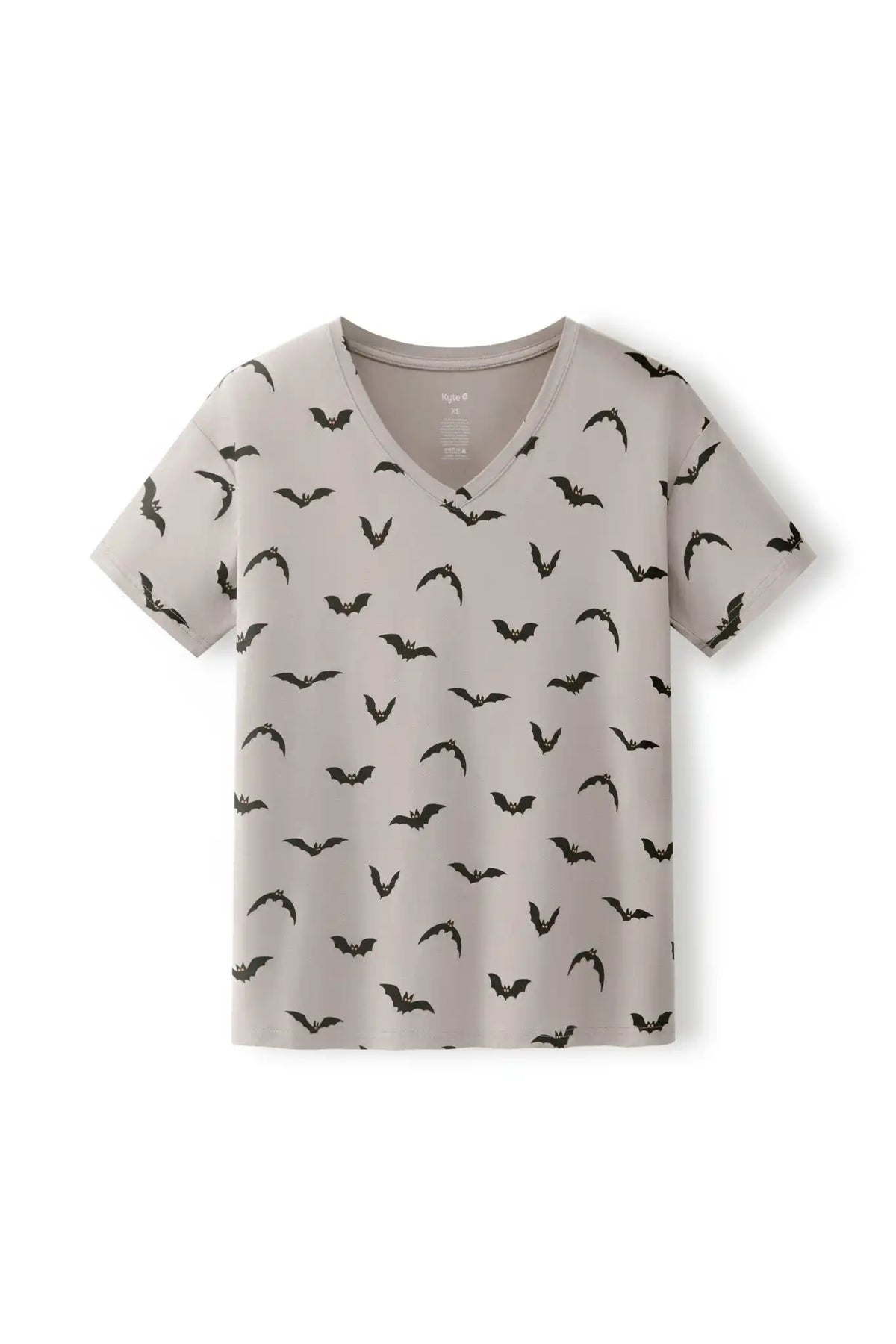 Women's Oversized V-Neck Tee in Bats