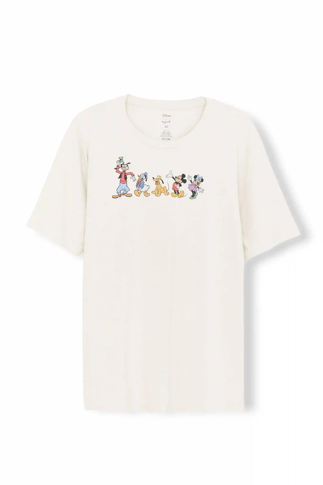 Men's Crew Neck Tee in Mickey and Friends on Ecru