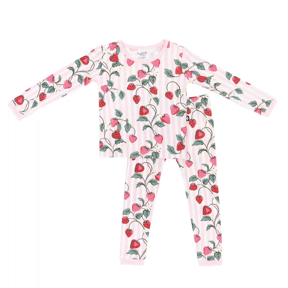 Long Sleeve Pajamas in Strawberry Fields