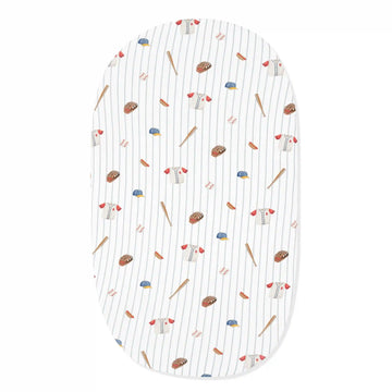 Oval Bassinet Sheet in Home Run