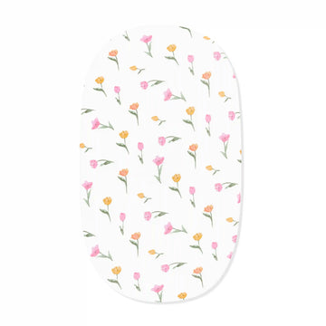 Oval Bassinet Sheet in Tulip