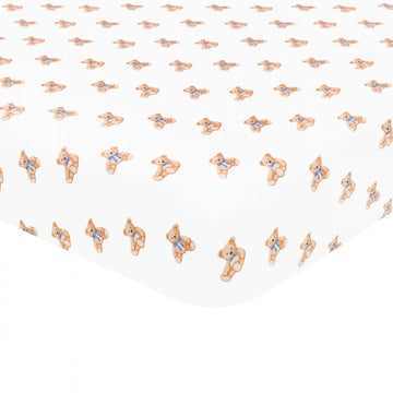 Mini Crib Sheet in Teddy Bear