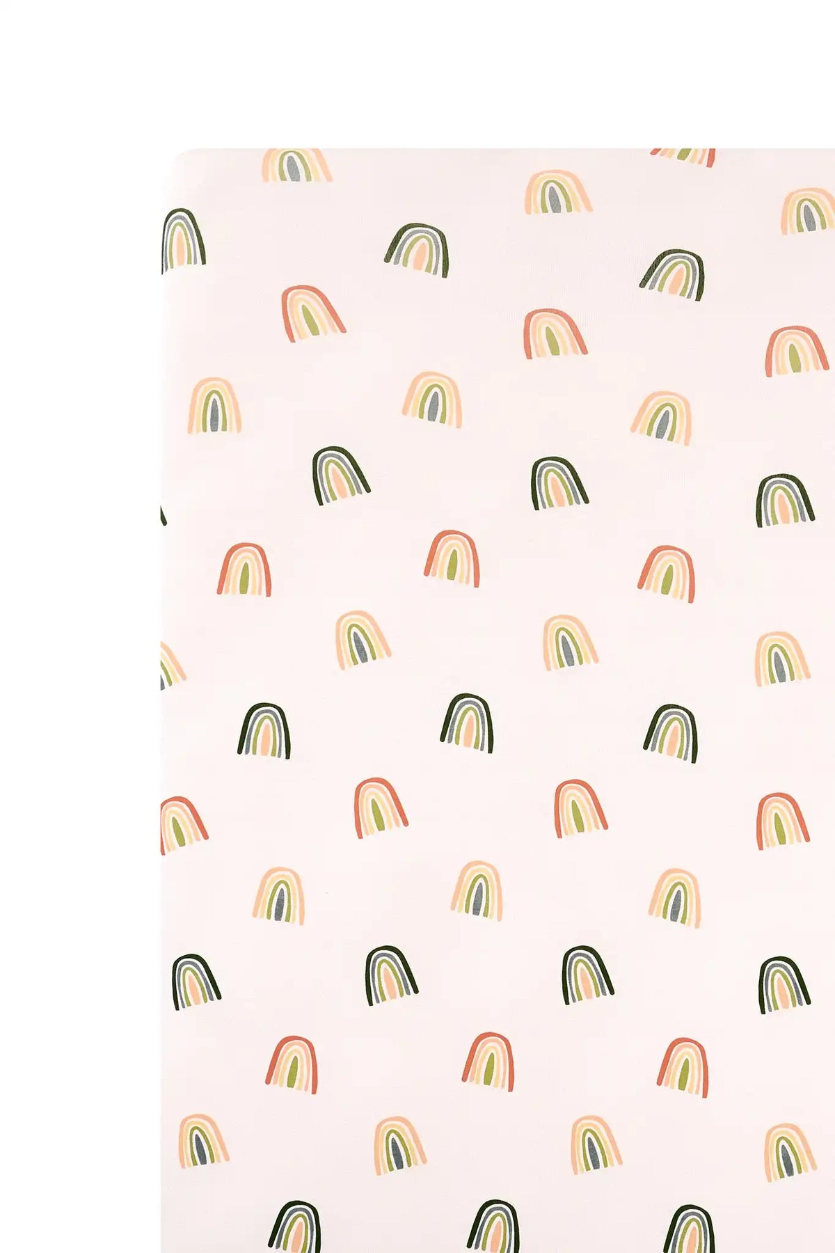 Mini Crib Sheet in Retro Rainbow