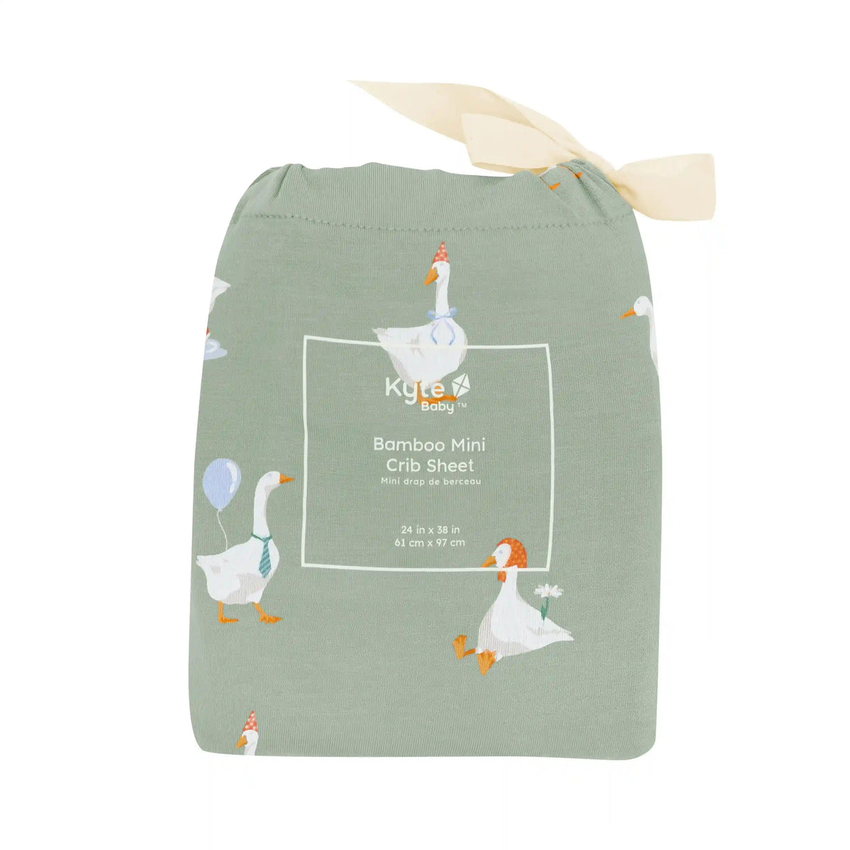 Mini Crib Sheet in Silly Goose