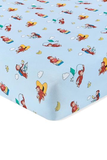 Crib Sheet in Curious George