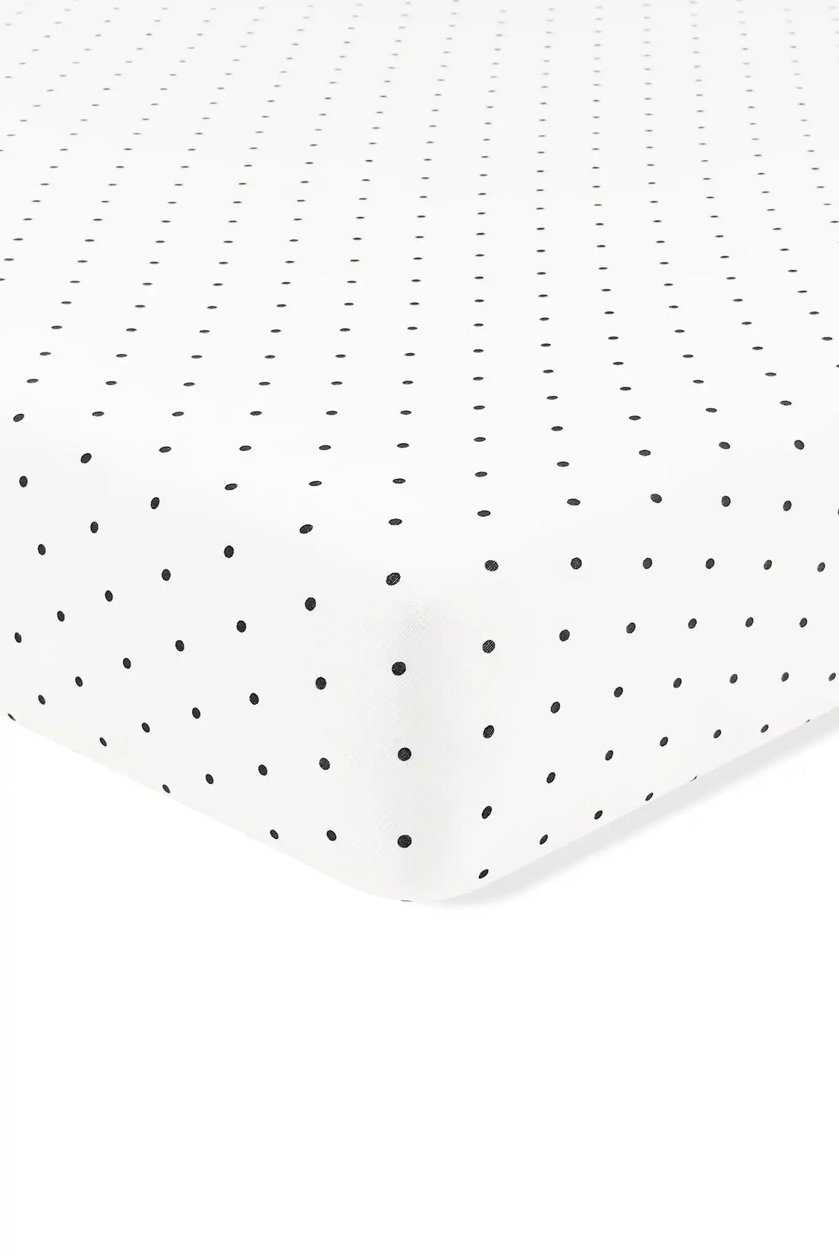 Crib Sheet in Midnight Polka Dot