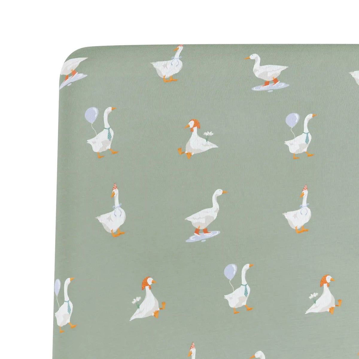 Crib Sheet in Silly Goose