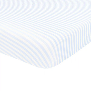 Crib Sheet in Small Mist Stripe