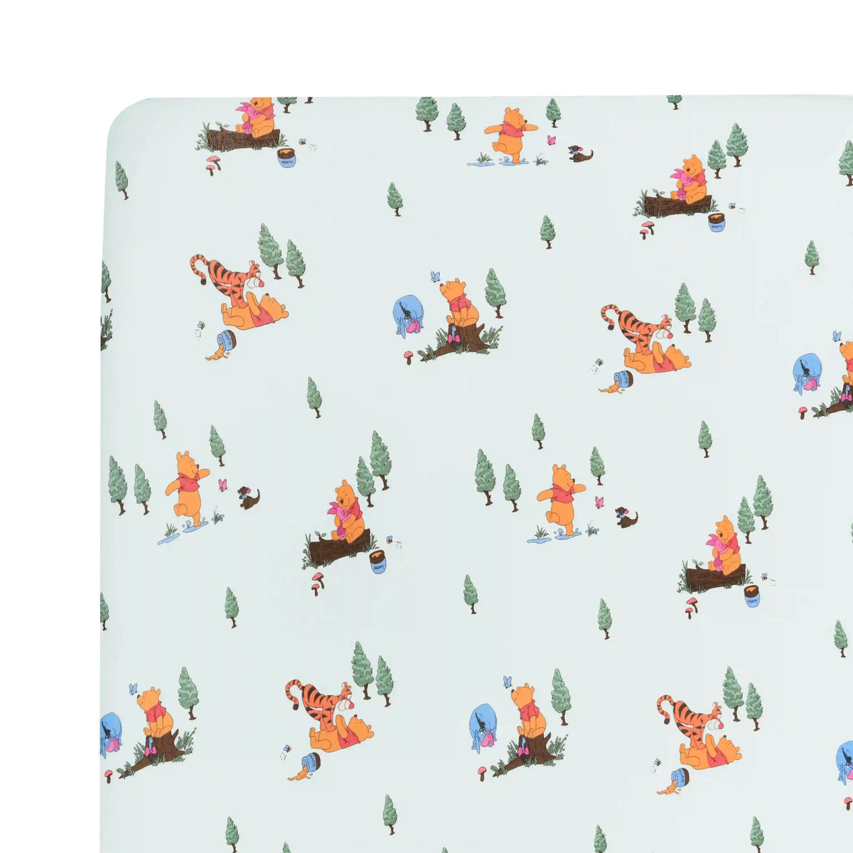Crib Sheet in Winnie the Pooh Hundred Acre Wood