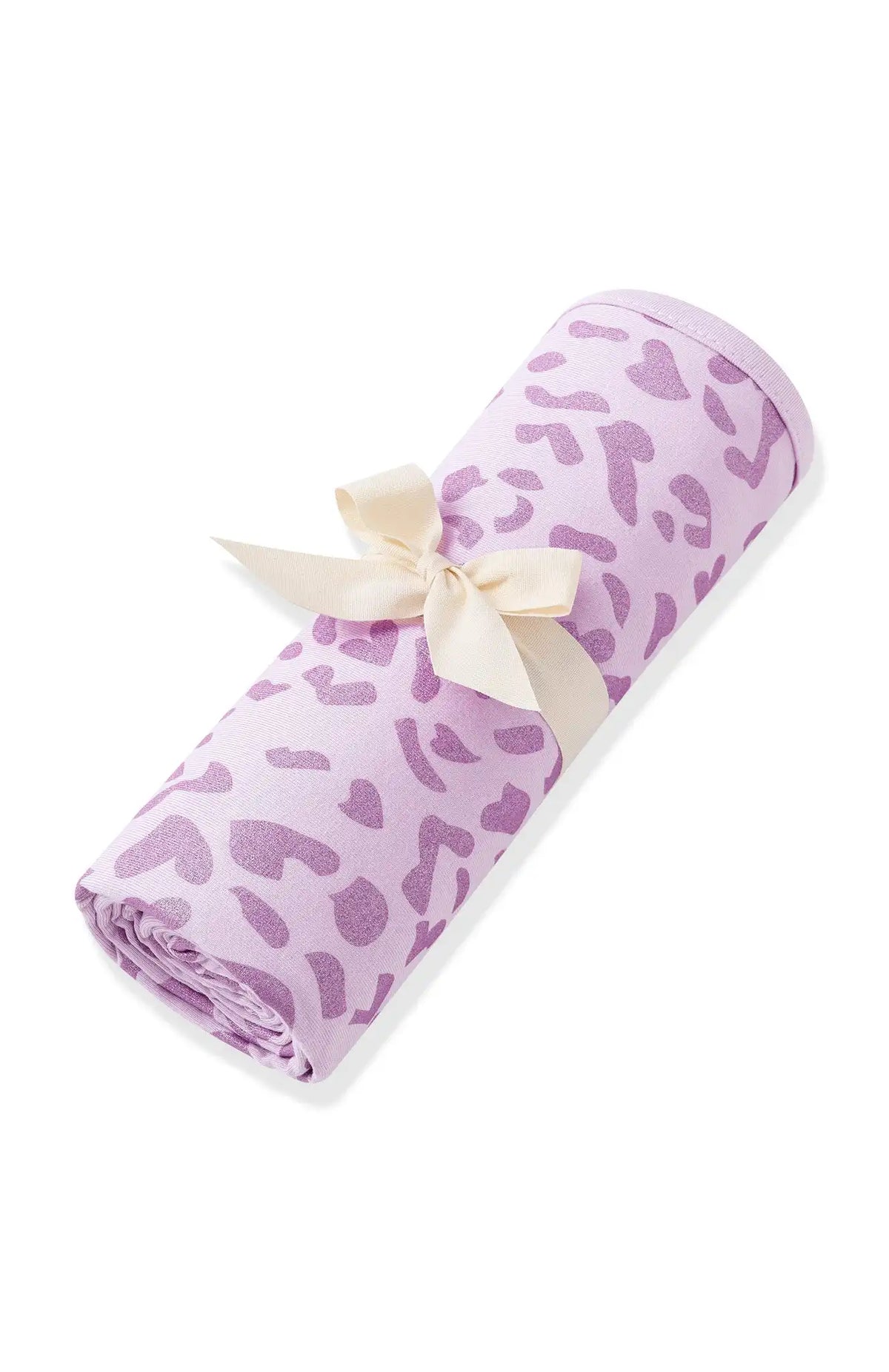 Swaddle Blanket in Thistle Leopard