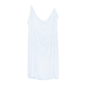 Swaddle Blanket in Small Mist Stripe