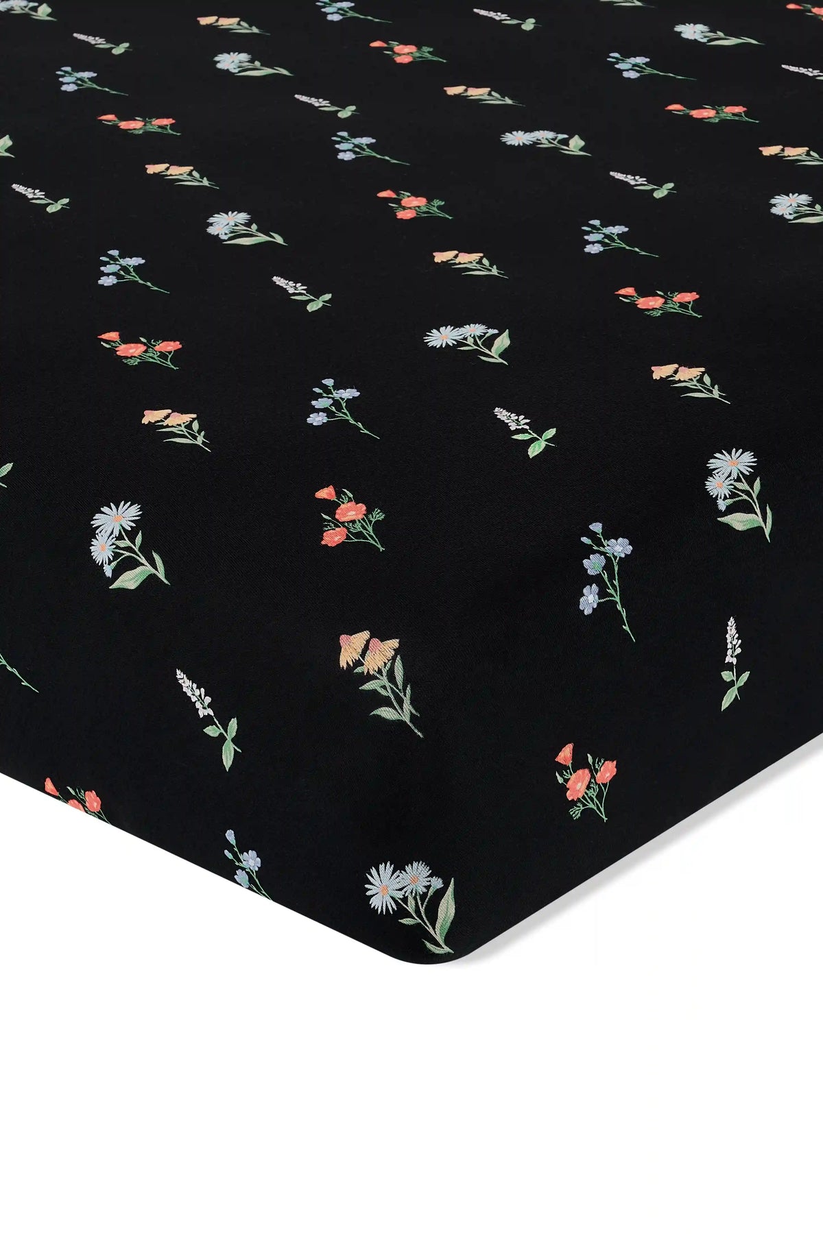 Twin Sheet in Midnight Wildflower