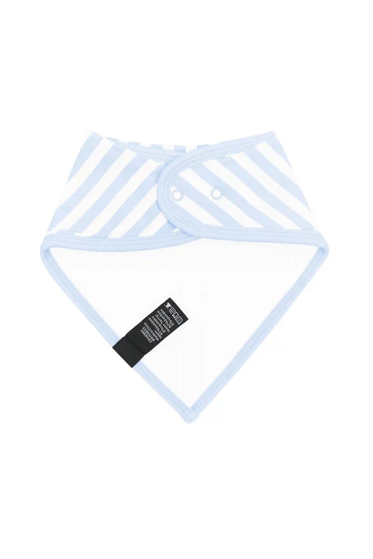Bib in Small Mist Stripe