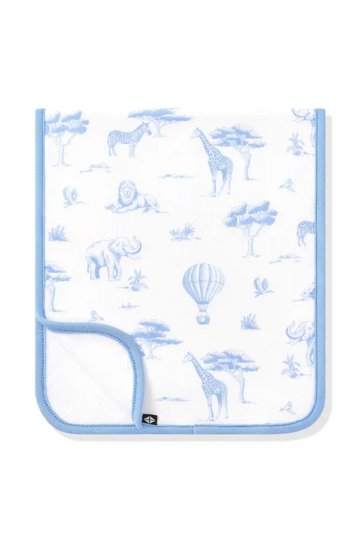 Burp Cloth in Toile Safari