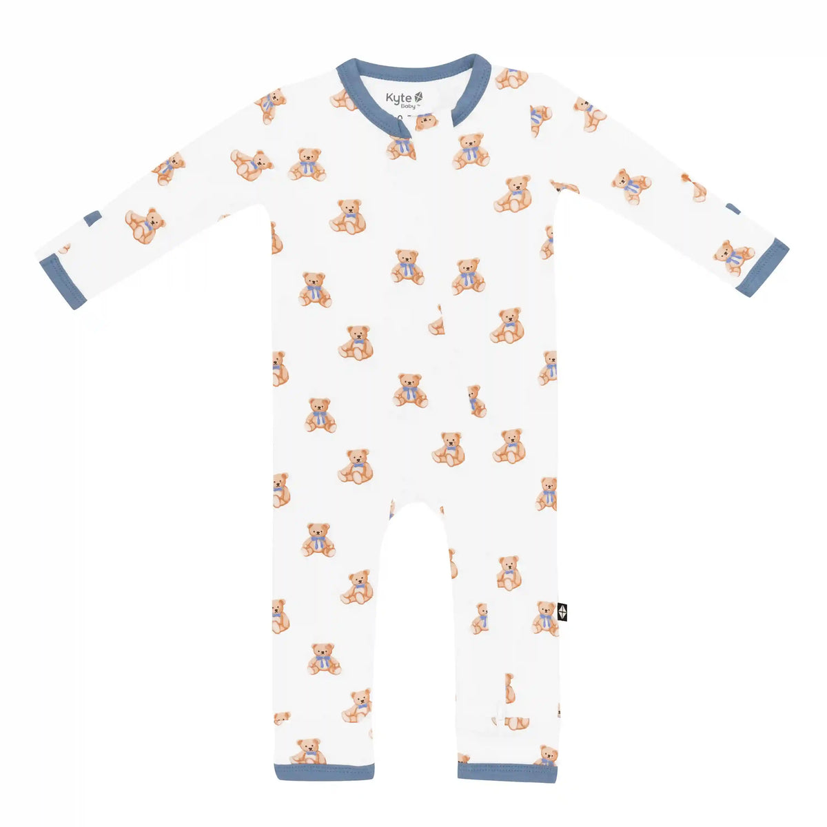 Zippered Romper in Teddy Bear
